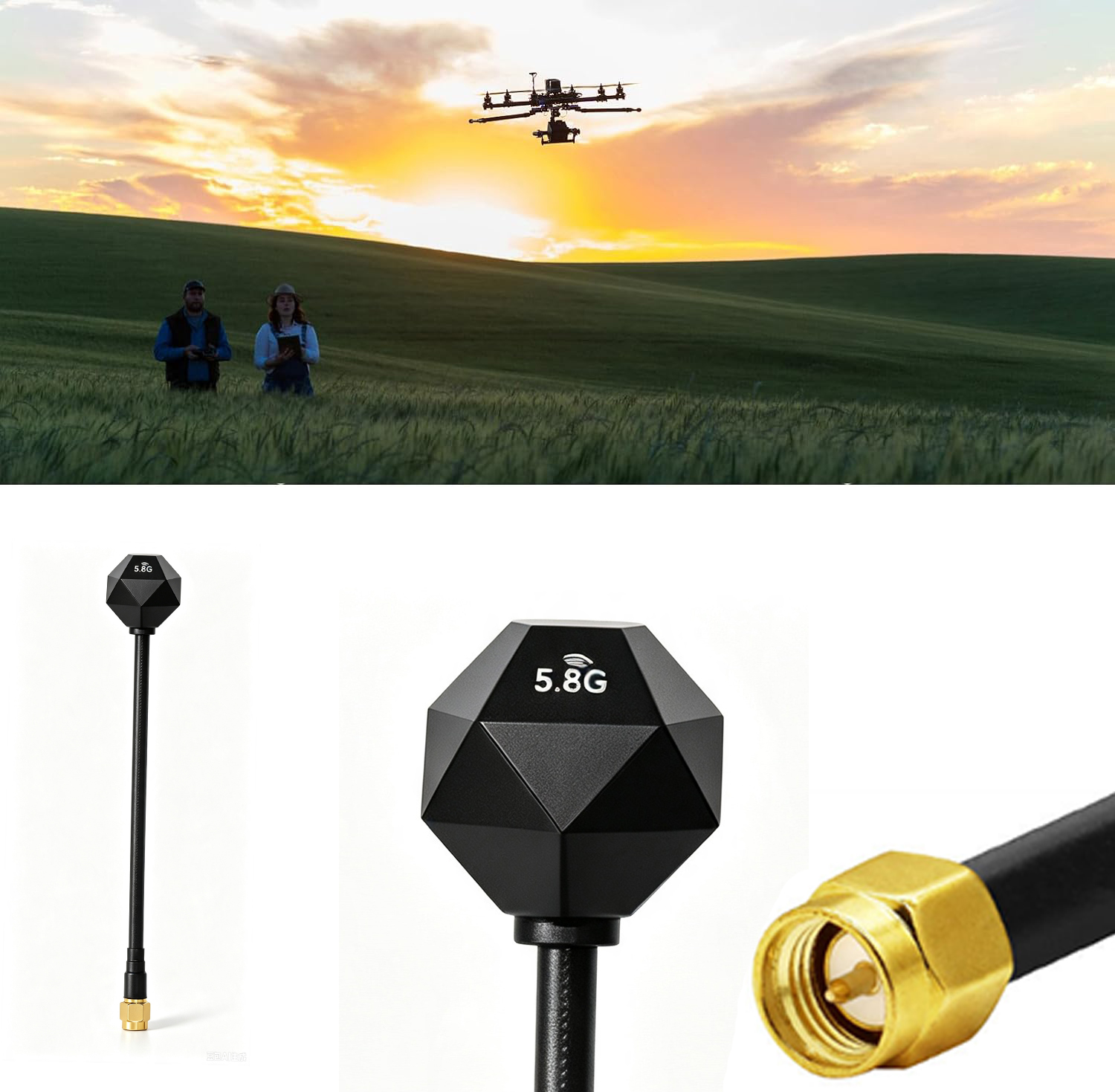 Antenne 5.8GHz 3.5dBi LHCP RP  - Drone Racing Antenna avis et prix